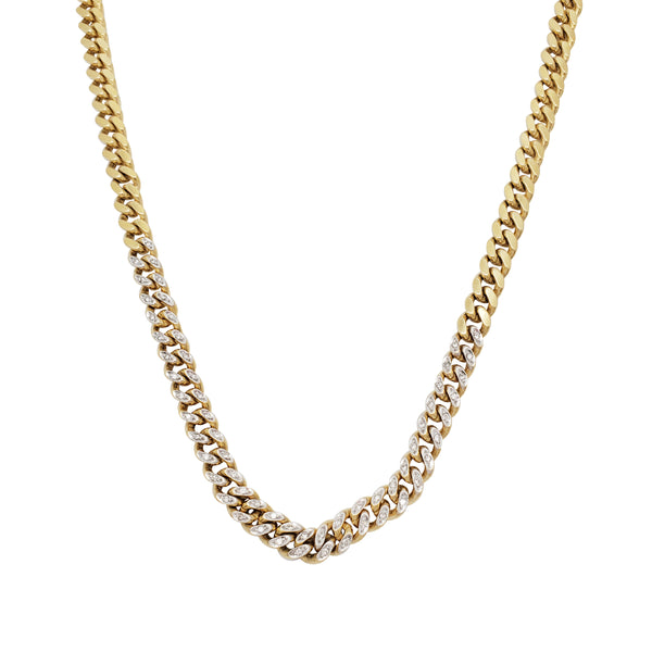 Diamond  Fancy Cuban Chain (14K)