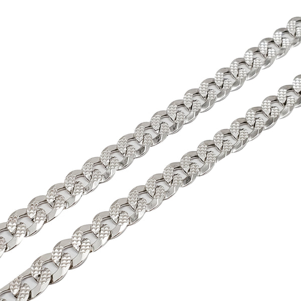 Diamond Cut Italian Cuban Chain (Silver)