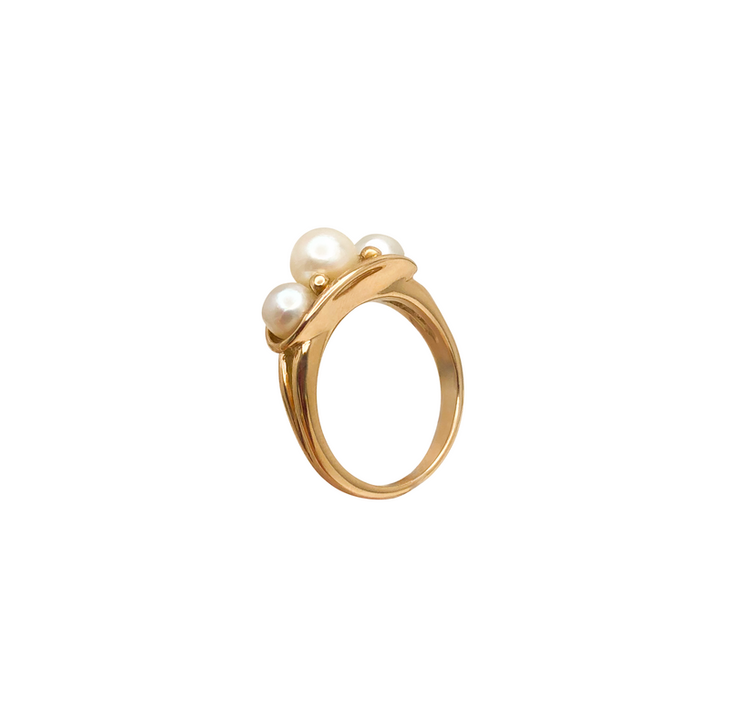 Plain Pearl Ring (14K)