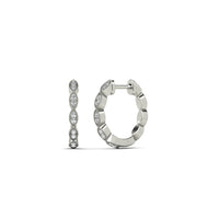 Diamond Fancy Huggie Earrings (14K)