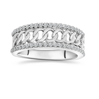 Diamond Cuban Link Ring (14K)