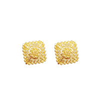 22K Flower Fancy Earrings