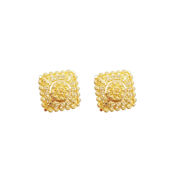 22K Flower Fancy Earrings