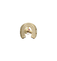 Zirconia Horseshoes Ring (14K)