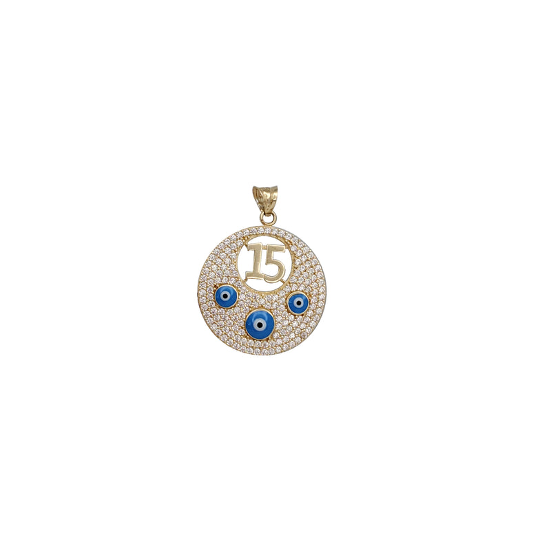 Evil Eyes Pendant (14K)