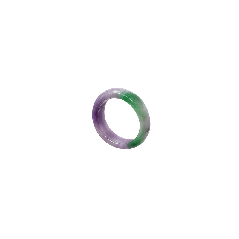 Green & Purple Jade Ring