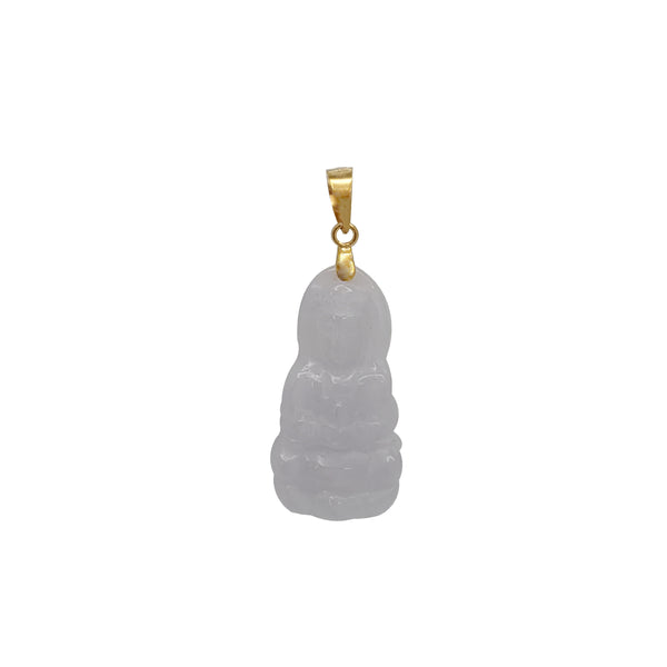 Jade Buddha Pendant (14K)