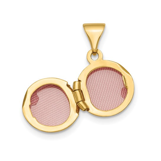 Round Shape Plain Locket (14K)