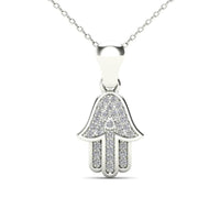 Hamsa Diamond Pendant (14K)