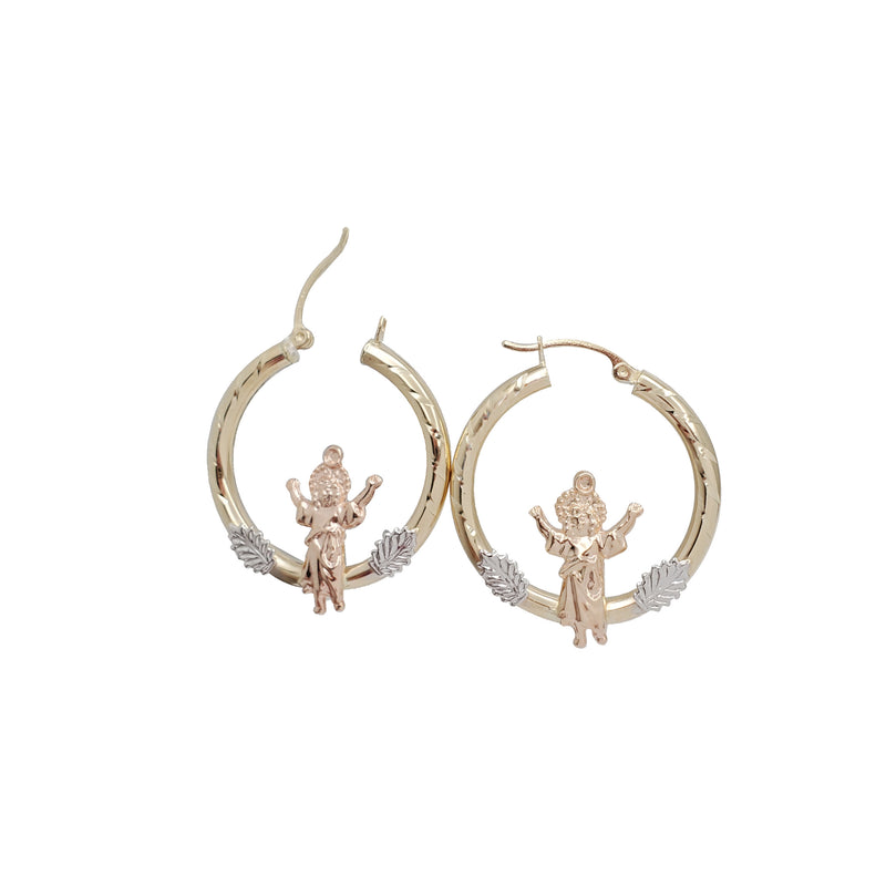 Baby Jesus Hoop Earrings (14K)