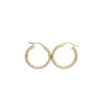 Twist Hoop Earrings (14K)