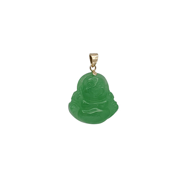 Jade Buddha Pendant (14K)