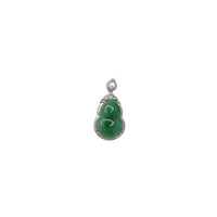 Diamond Jade Gourd Pendant (18K)