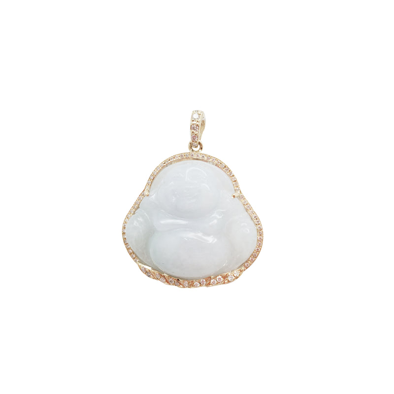 Diamond Jade Pendant (14K)