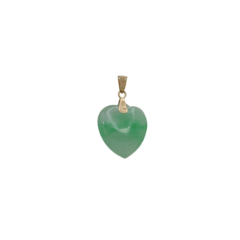 Heart Jade Pendant （14K）