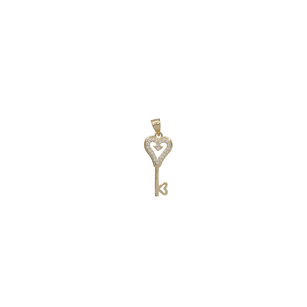 Key CZ Pendant (14K)