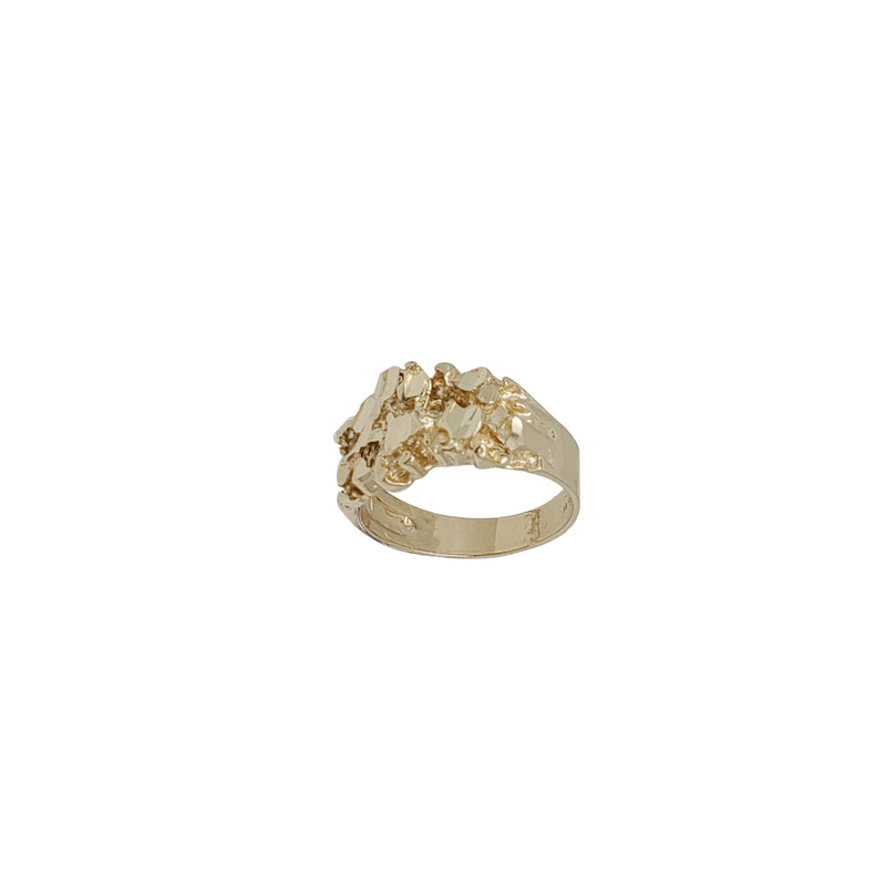 Diamond-Cut Nugget Men Ring (14K)