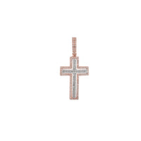 Diamond Outlined Cross Pendant (14K)