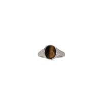 Tiger Eye Signet Ring （Silver）