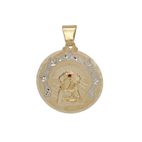 Diamond-Cut Saint Barbara Medallion Pendant (14K)