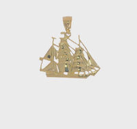 Three-Masted Ship Pendant (14K)