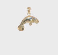 3D Manatee Pendant (14K)