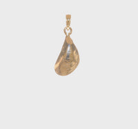 3D Mussel Shell Pendant (14K)