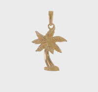 Bold Palm Tree Pendant (14K)