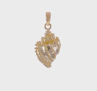 Beaded Conch Shell Pendant (14K)