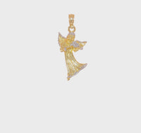 3D Angel Playing Violin Pendant (14K)