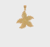 Textured Starfish Pendant (14K)