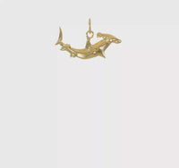 Swimming Hammerhead Shark Pendant (10K)