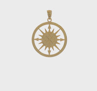 'Lost Without You' Compass Pendant (14K)