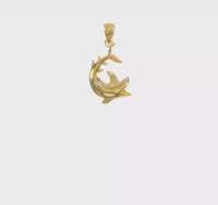 Open Mouth Shark Pendant (14K)