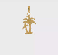 Two Coconut Trees Pendant (14K)