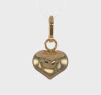 3D Puffed Heart Pendant (14K) 360 - Popular Jewelry - New York