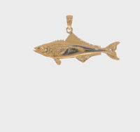 3D Cobia Fish Pendant (14K)