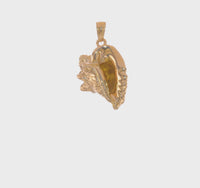 3D Conch Shell Pendant (14K)