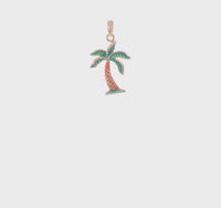 Colorful Coconut Tree Pendant (14K)