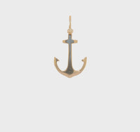 3D Anchor Pendant (14K)