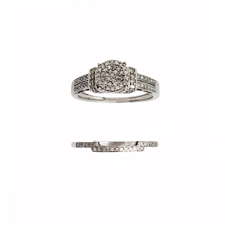 Diamond Tapered Two-Piece Set Ring (14K)