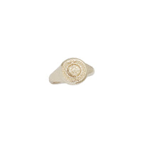 Aztec Calendar Signet Ring (14K)