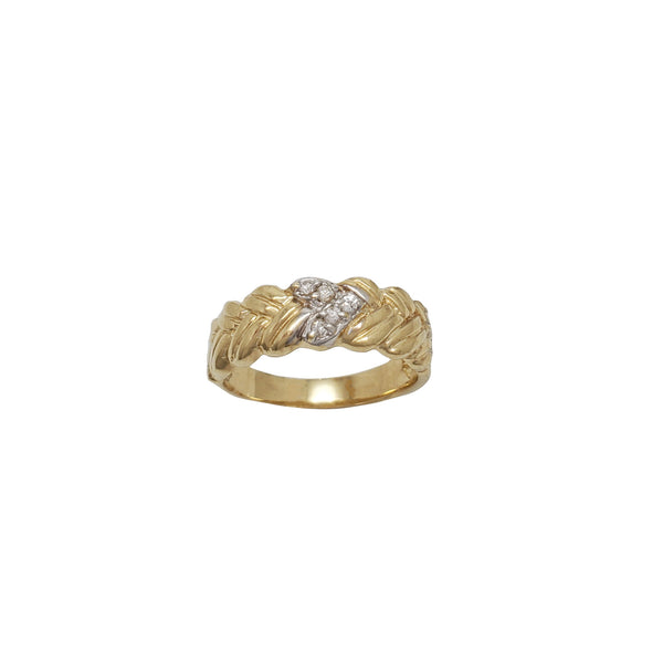 Diamond Two-Tone Ring (14K)