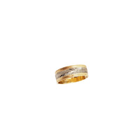 Two-Tone Wedding Ring (14K）