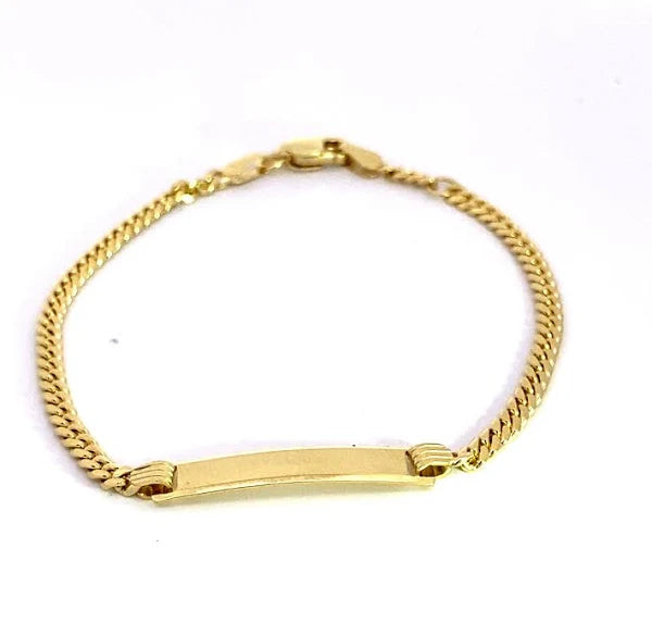 Hollow Miami Cuban Baby ID Bracelet (14K)