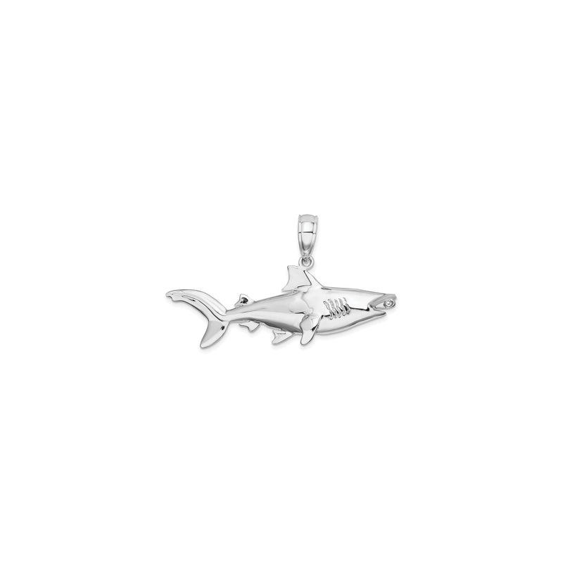 3D Hammerhead Shark Pendant (Silver)