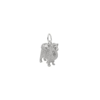 3D Pomeranian Dog Pendant (Silver) Popular Jewelry - New York