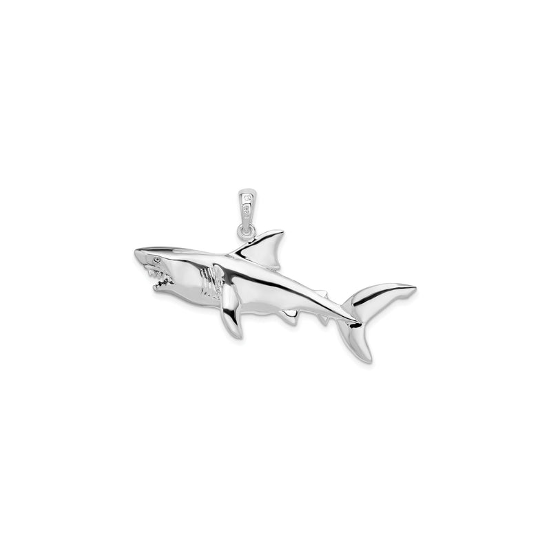 3D Shark Pendant (Silver)