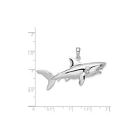 3D Shark Pendant (Silver)