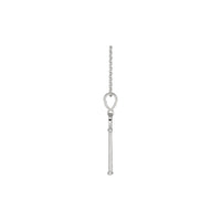 Classic Skeleton Key Necklace (Silver) side - Popular Jewelry - New York